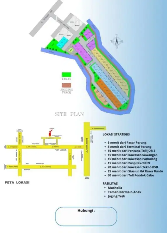Harga Miriing, Tanah Datar di Parung, Bogor
