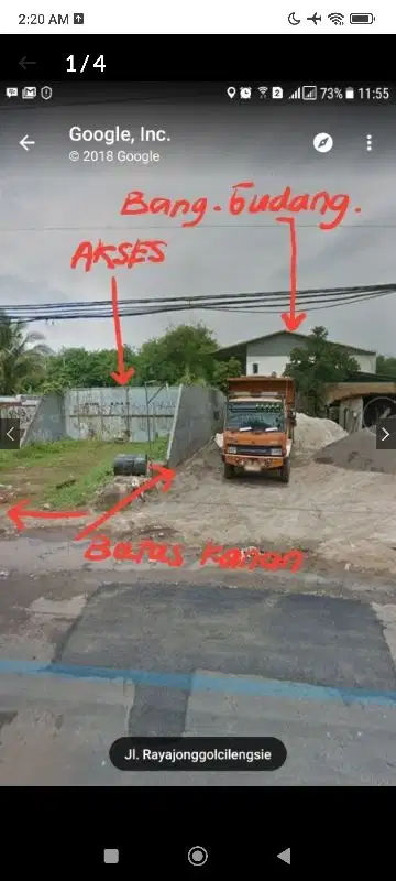 Gudang Cilengsi Ry 3 jt per meter