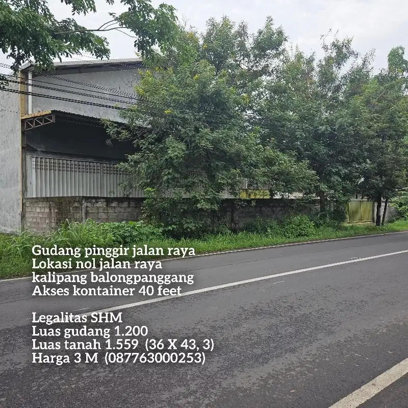 Gudang nol jl. Raya kalipang balong panggang gresik