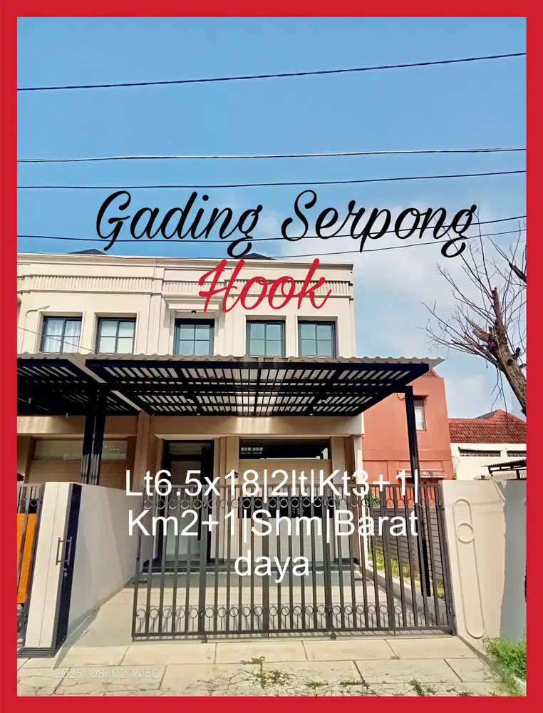 Wilson Rumah baru hook di gading serpong uk 6.5x18