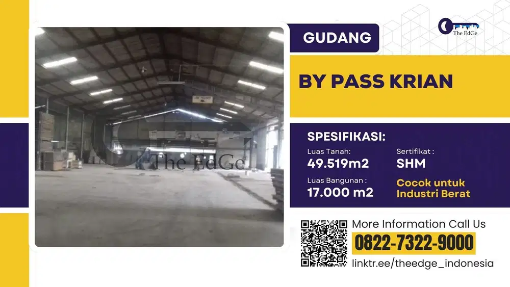 Jual Gudang Pabrik Bypass Krian Sidoarjo - The EdGe