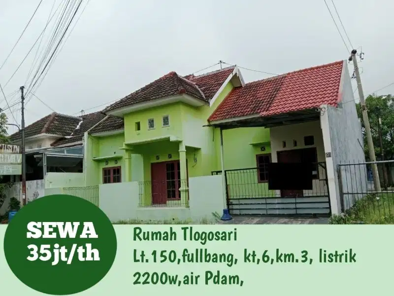 Disewakan rumah 6 kamar tidur di Tlogosari Semarang