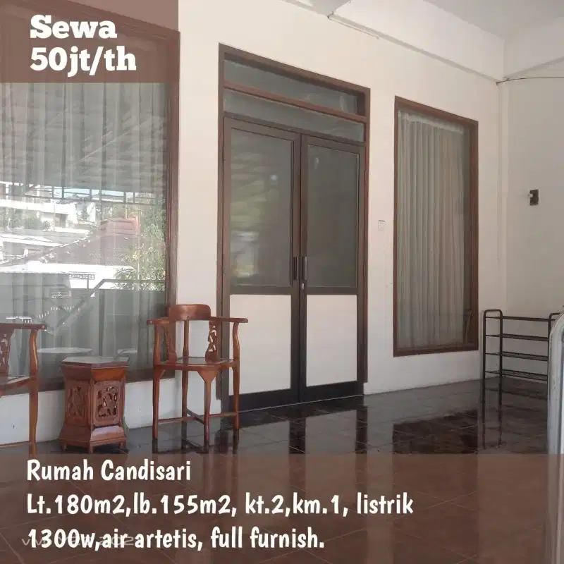 Disewakan rumah perbulan full furnish di Candisari Semarang