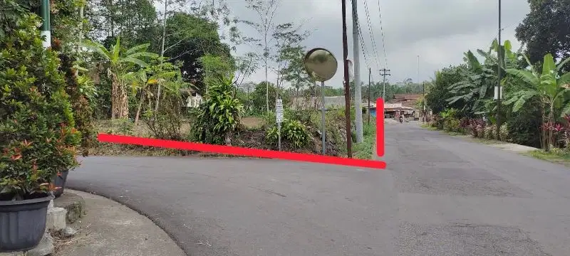 Tanah Pekarangan Murah Jl Cangkringan Sleman