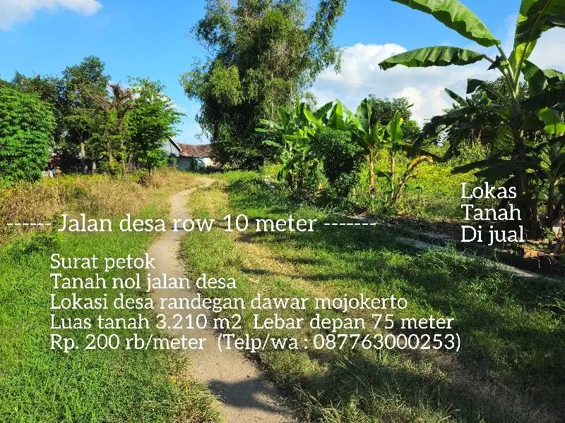 Tanah murah plot perumahan lokasi randegan