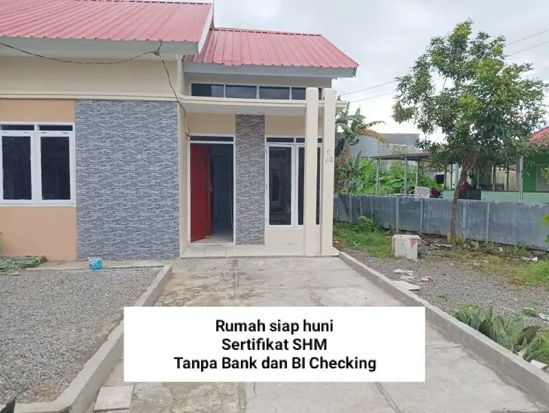 Rumah 1 Lantai Siap huni Tanpa BI Checking Dan KPR Bank