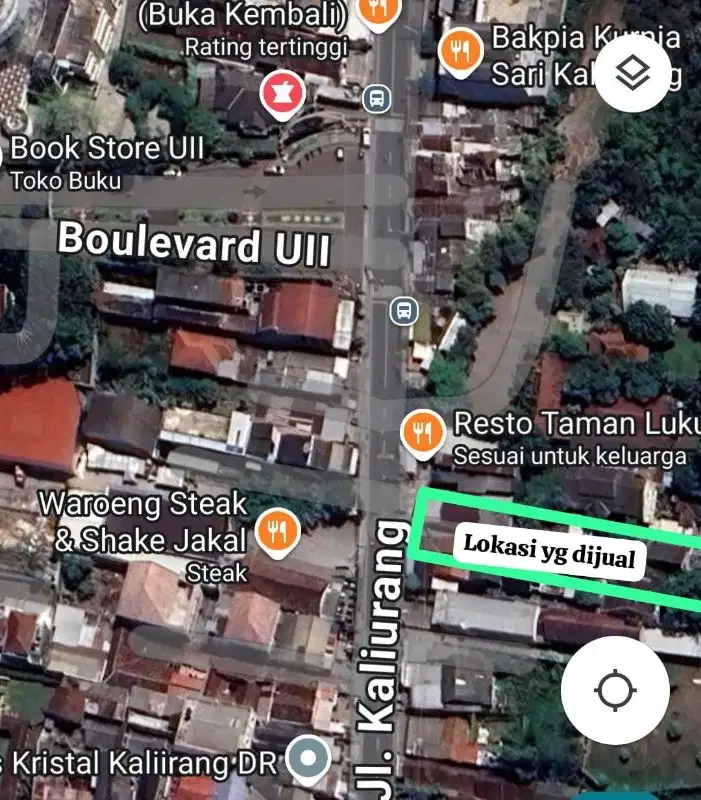 Tanah SHM Pekarangan Depan Pintu Masuk Kampus UII