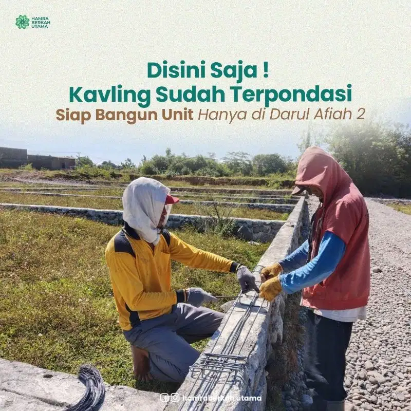 Kavling sudah terpondasi di Dekat puskesmas Moncongloe