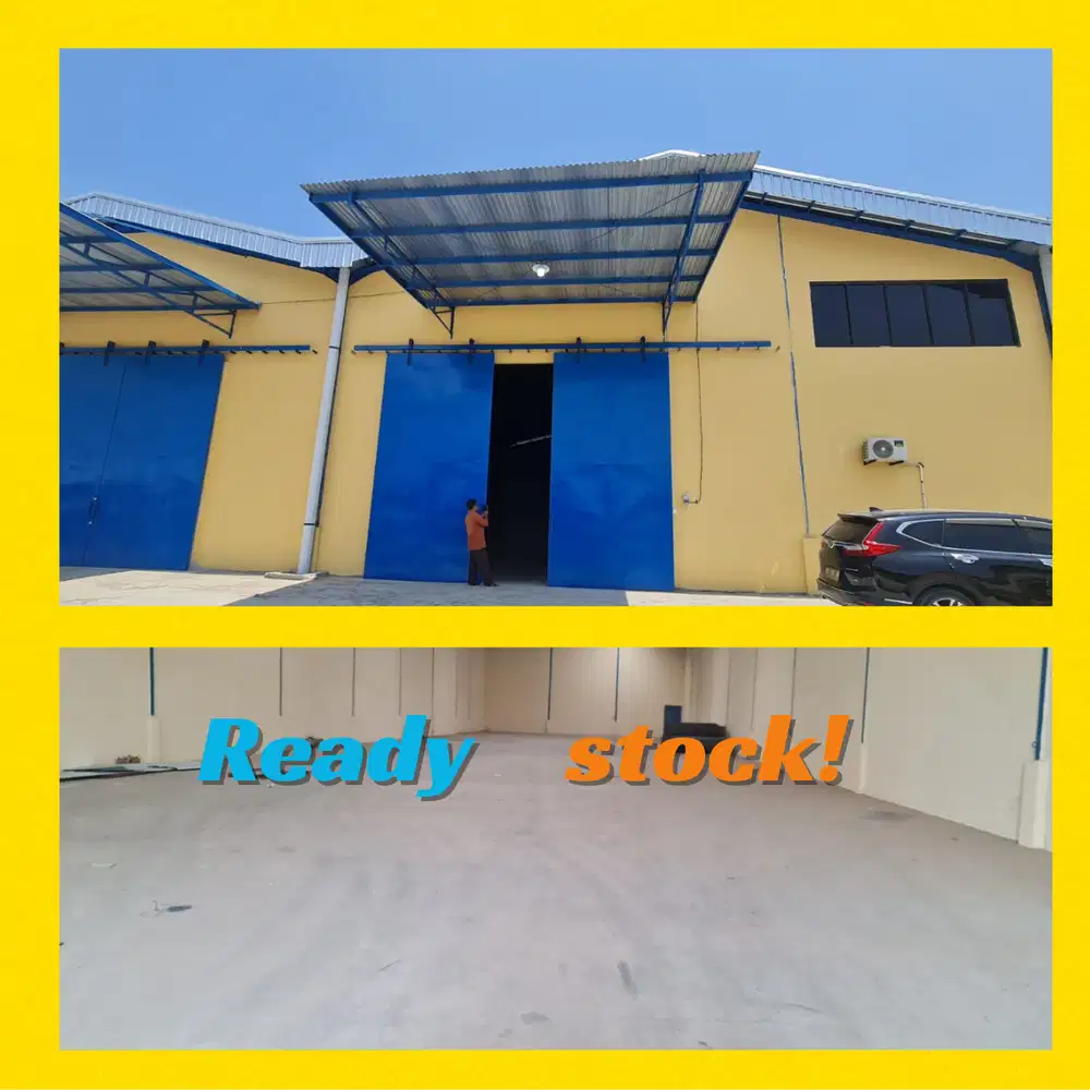 Gudang baru siap Pakai Sertifikat Hak Milik dalam kawasan Pergudangan