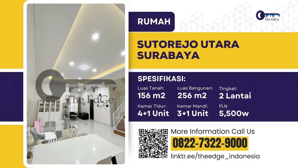 Jual Rumah Sutorejo Surabaya Timur dekat Kampus ITS - The EdGe