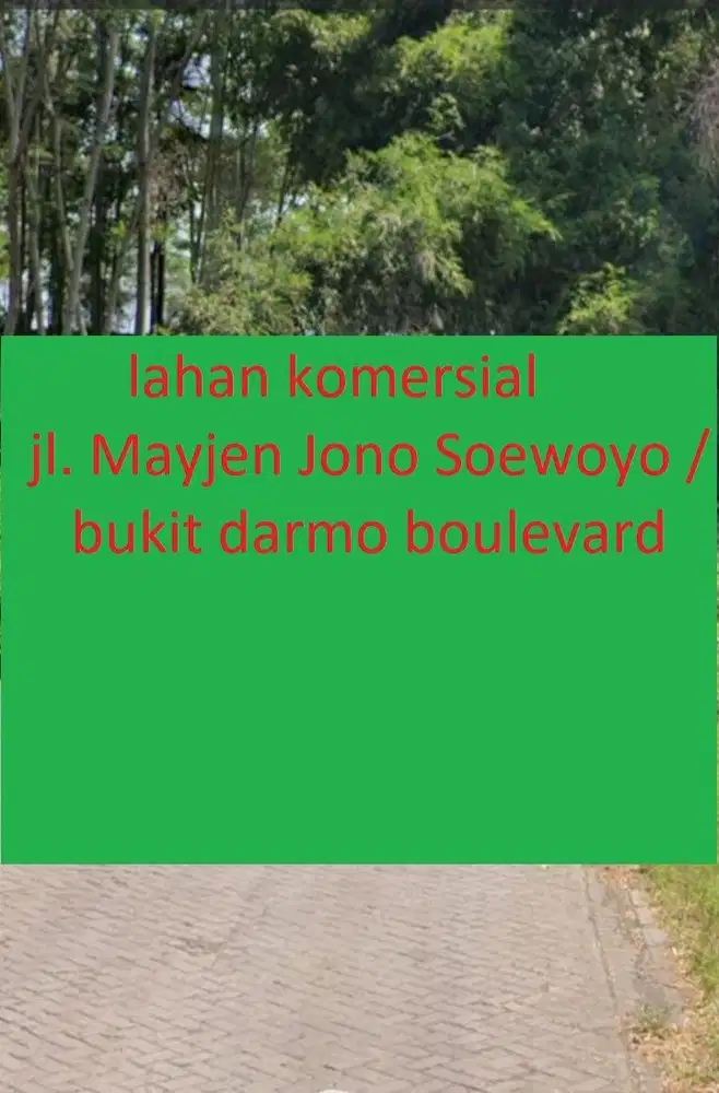 DIJUAL KOMERSIAL JL.MAYJEN JONO SOEWOYO area PAKUWON MALL,GRAHA FAMILI