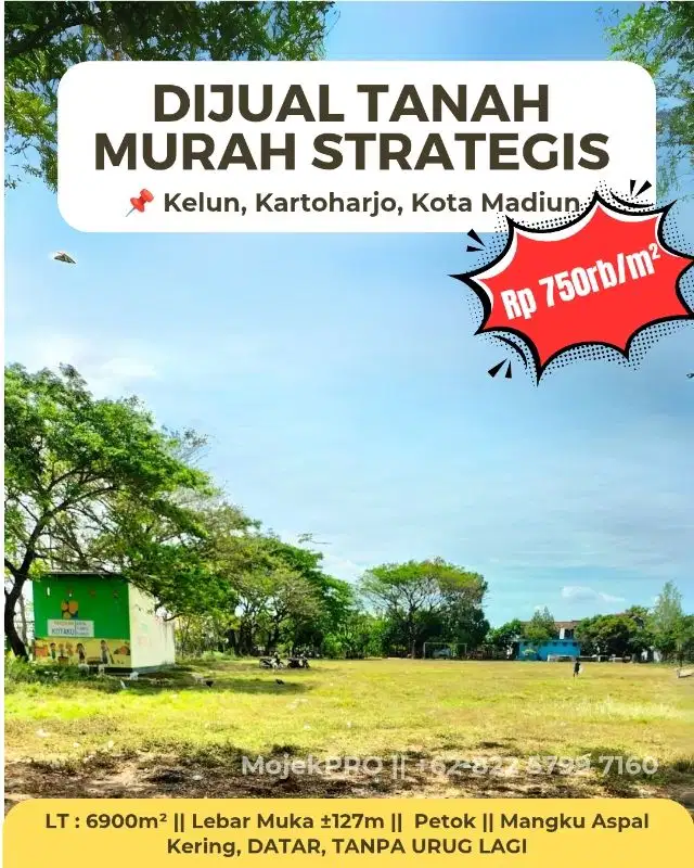 DIJUAL MURAH LAPANGAN KELUN!