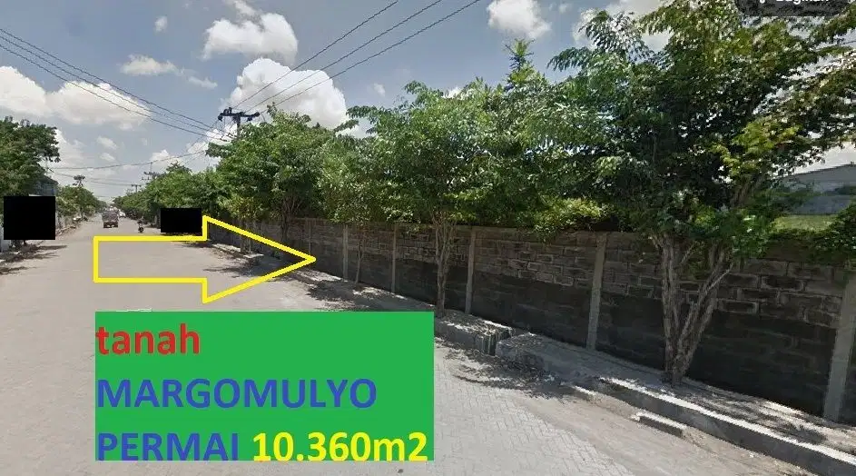 DIJUAL TANAH DI MARGOMULYO PERMAI AKSES KONTAINER LOSS, SHM