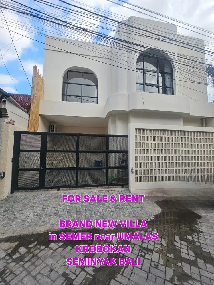 FOR SALE / RENT BRAND NEW VILLA in SEMER UMALAS KROBOKAN BALI