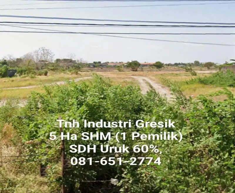 Tanah Industri di Cerme Gresik