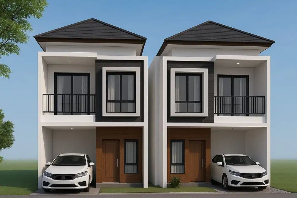 Rumah 2 Lantai American Classic Nyaman dan Strategis Dekat Akses Tol