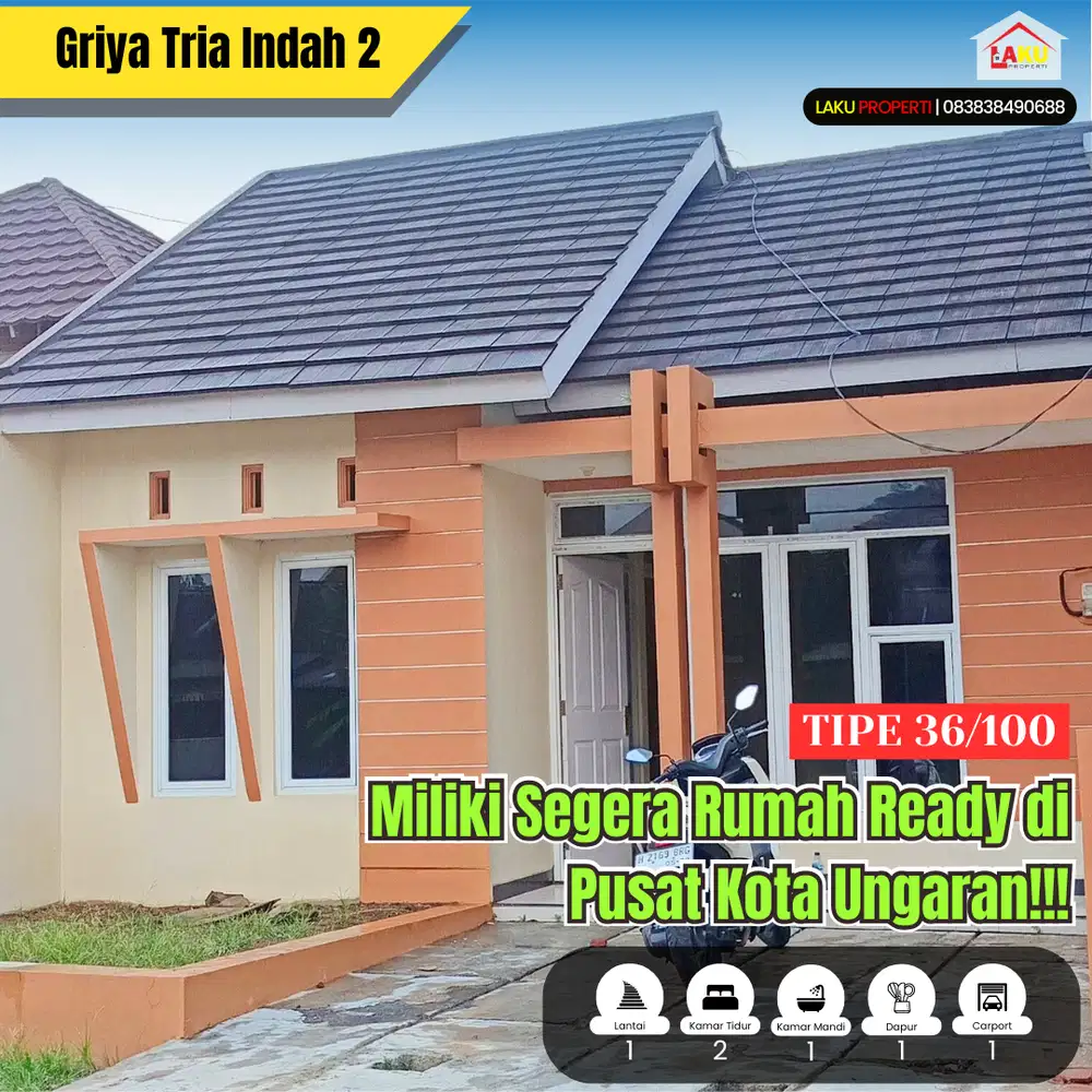 Promo Awal Tahun 1 Unit Rumah Siap Huni Dekat Tarubudaya Ungaran
