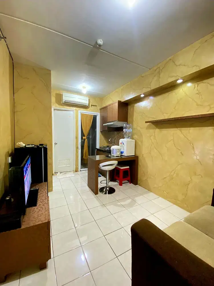 SEWA! APARTEMEN 2BR LANTAI RENDAH FULL FURNISHED GREEN PRAMUKA CITY