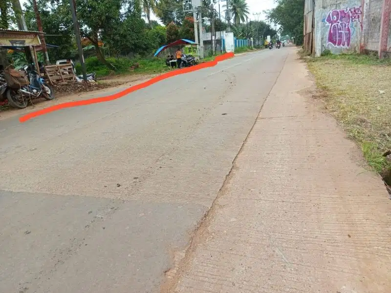 disewakan tanah darat 3000mt/jln utama Setu Bekasi kabupaten
