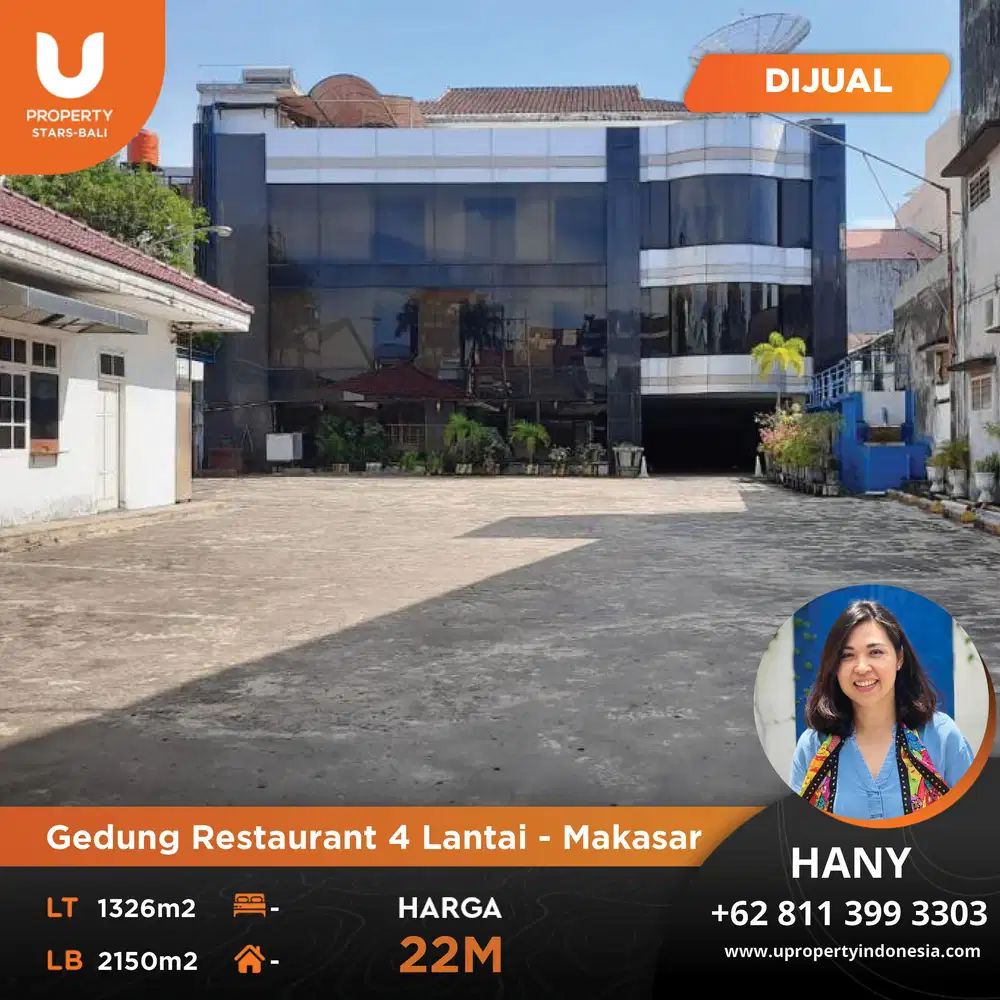 NEW LISTING Gedung Restaurant 4 lantai