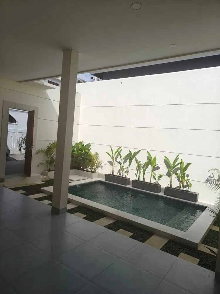 FOR RENT VILLA MINIMALIS 2 BR PRIVAT POOL KAWASAN STARTEGIS KEROBOKAN