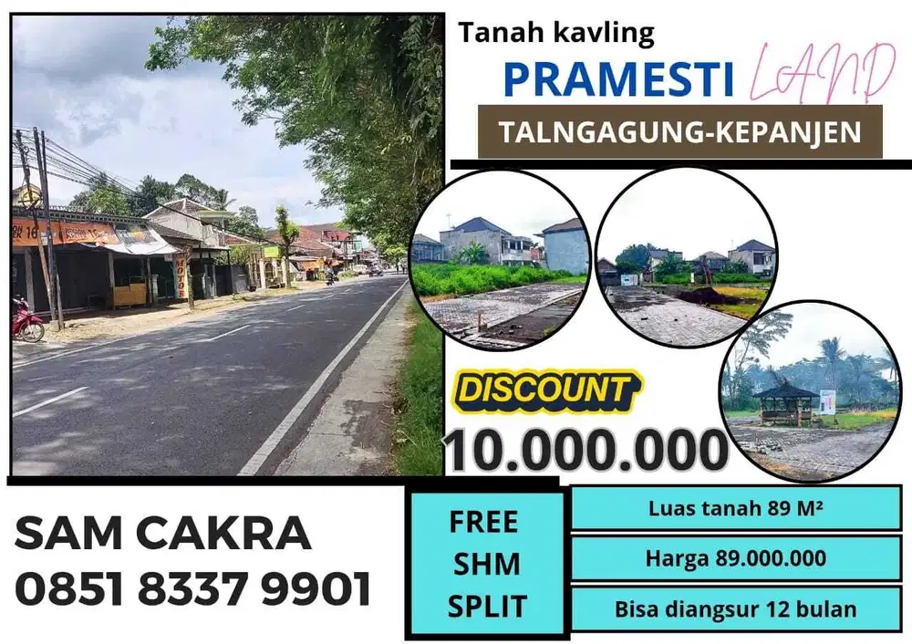 Tanah kavling pribadi lokasi perkotaan
