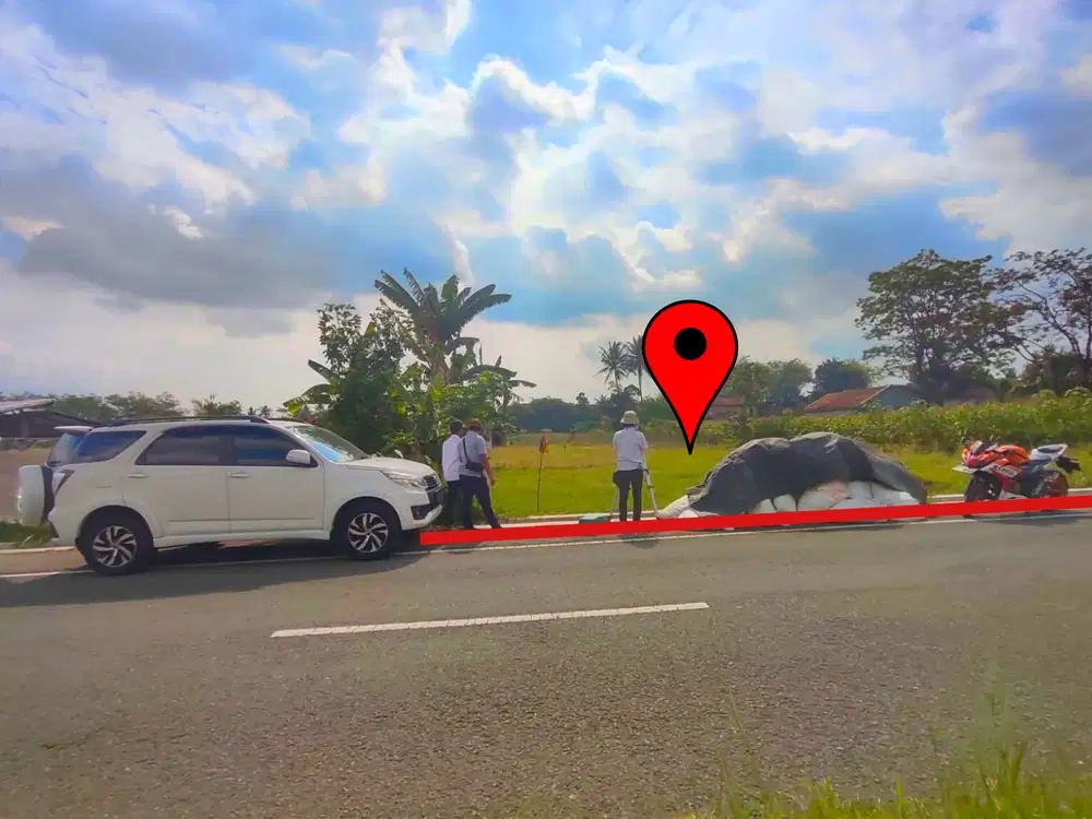 Tanah Tepi Jalan Raya 4 menit Kampus UII Kaliurang Sleman Jogja