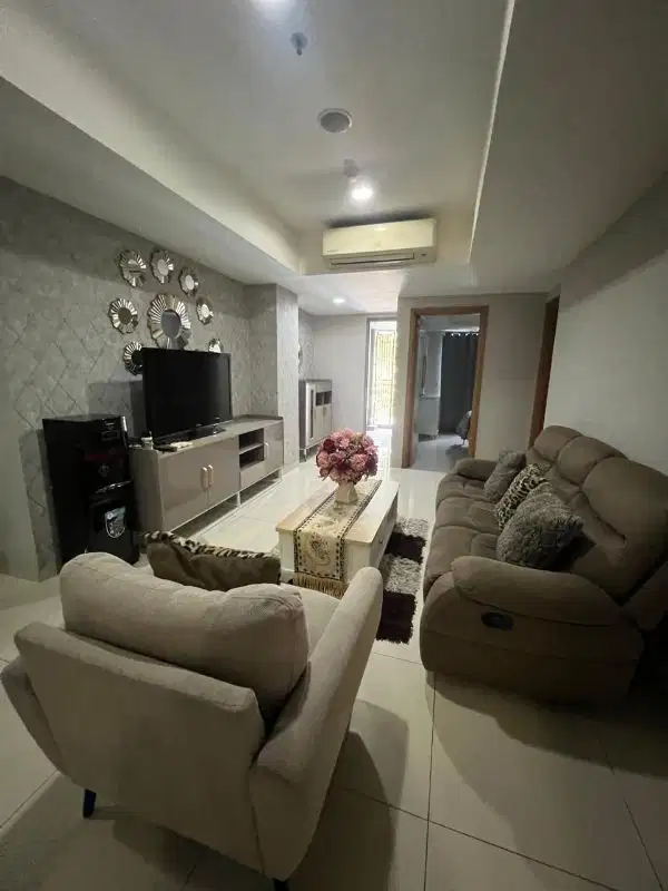 di sewakan apartemen the mansion Kemayoran 2bedroom furnish