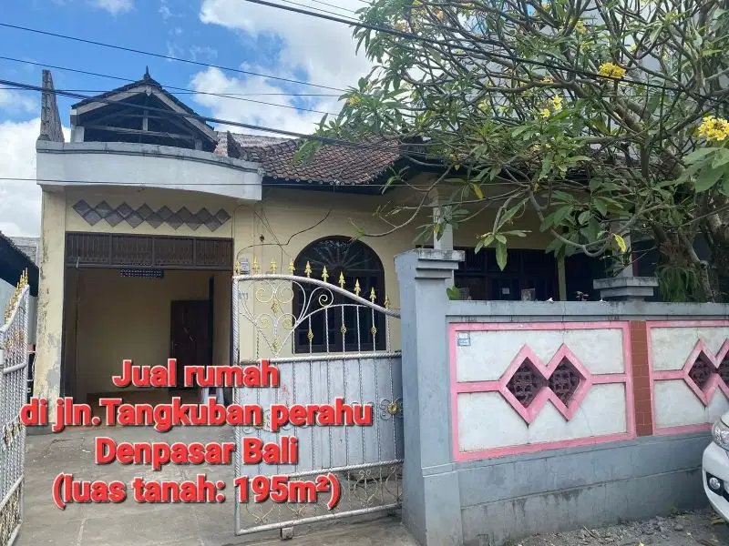 Jual rumah 195m2 di TANGKUBAN PERAHU  dkt gn.agung Dps