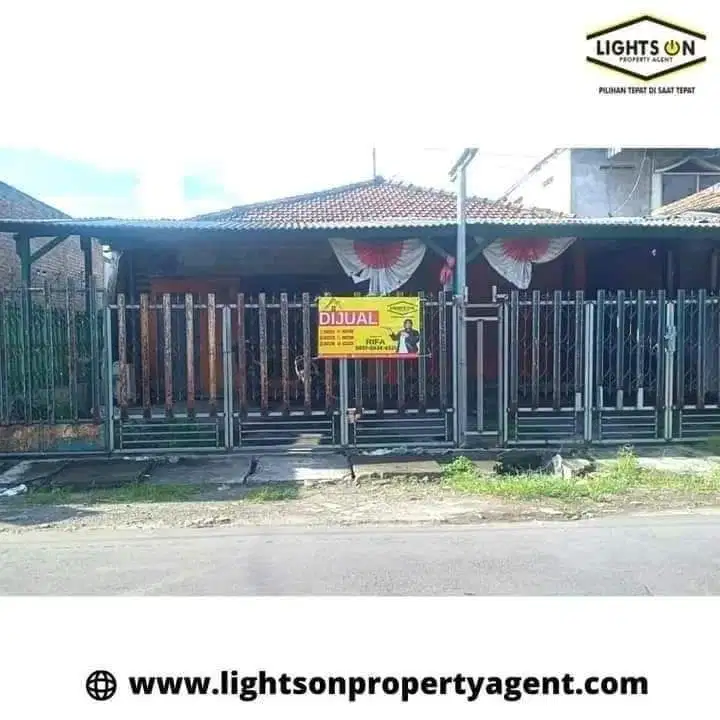 JUAL TANAH BONUS RUMAH COCOK  UNTUK.KANTOR ,  LOUNDRI CUCIAN MOBIL,