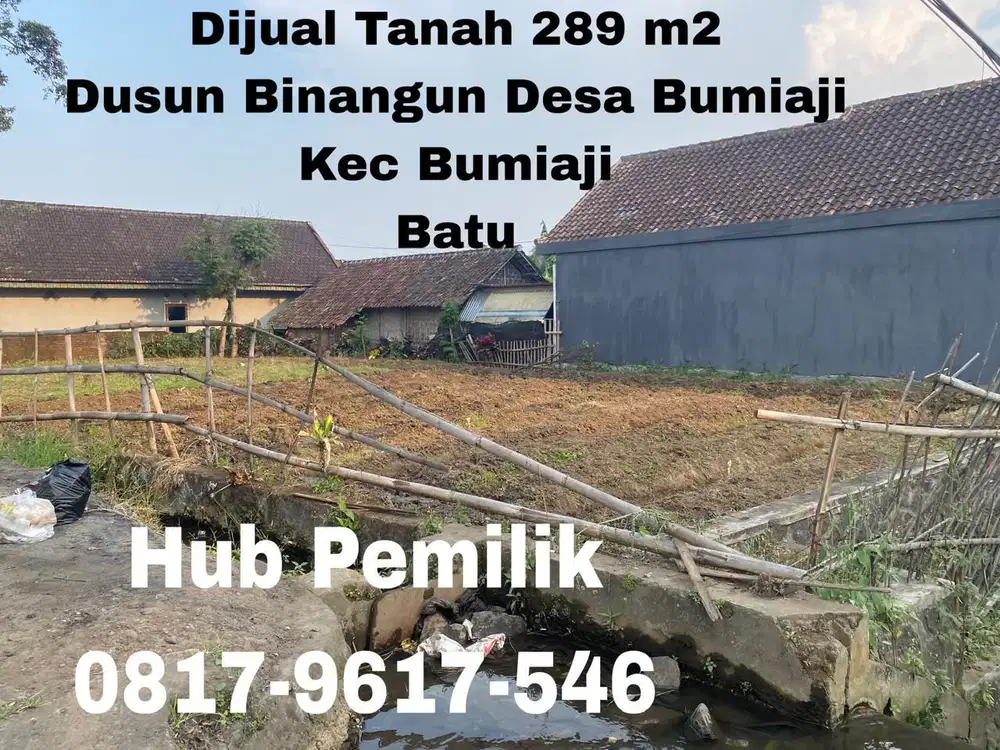 Dijual Tanah Sangat  Strategis di Kota Batu