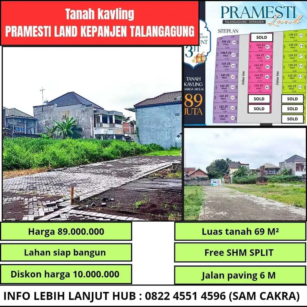 Tanah pribadi harga dibawah pasar