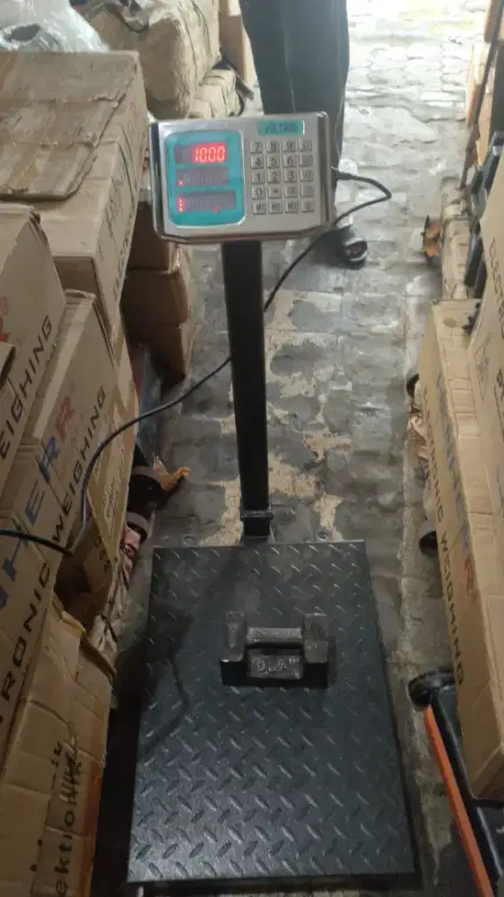 Timbangan digital 1 ton 2 display bordes