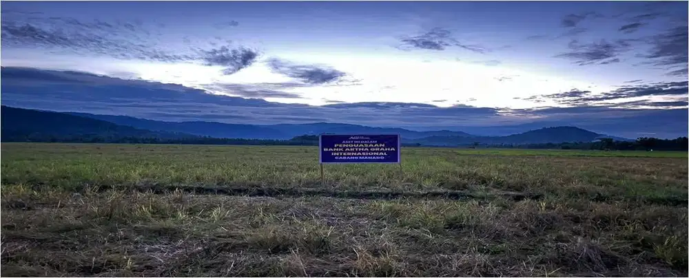 Tanah 9748 m2 Harga Terjangkau Cocok untuk Pertanian