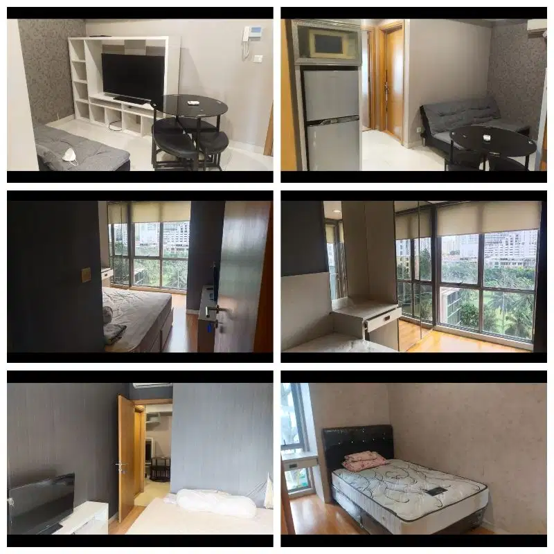 di sewakan apartemen the mansion kemayoran tipe 2 bedroom furnish