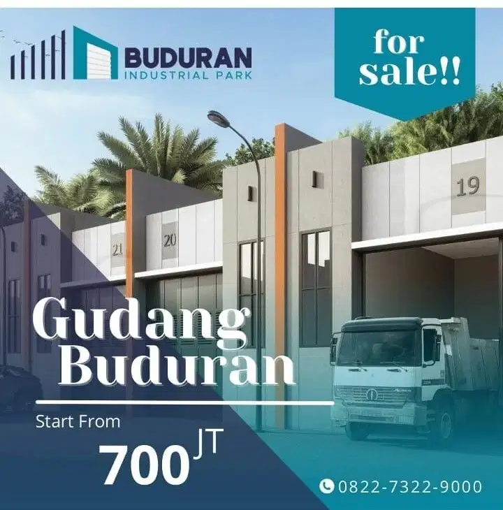 Jual Gudang 700 Jutaan di Buduran Sidoarjo - The EdGe