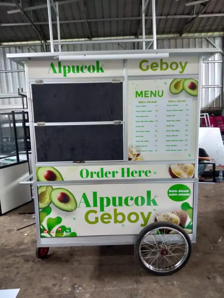 Gerobak bekas alpukat kocok