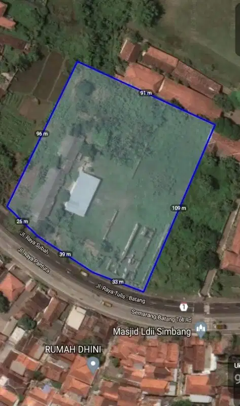 tanah darat strategis  di Pantura Subah batang