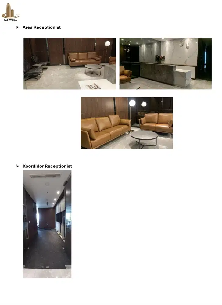 DISEWAKAN OFFICE FURNISH DI TALAVERA OFFICE TB SIMATUPANG