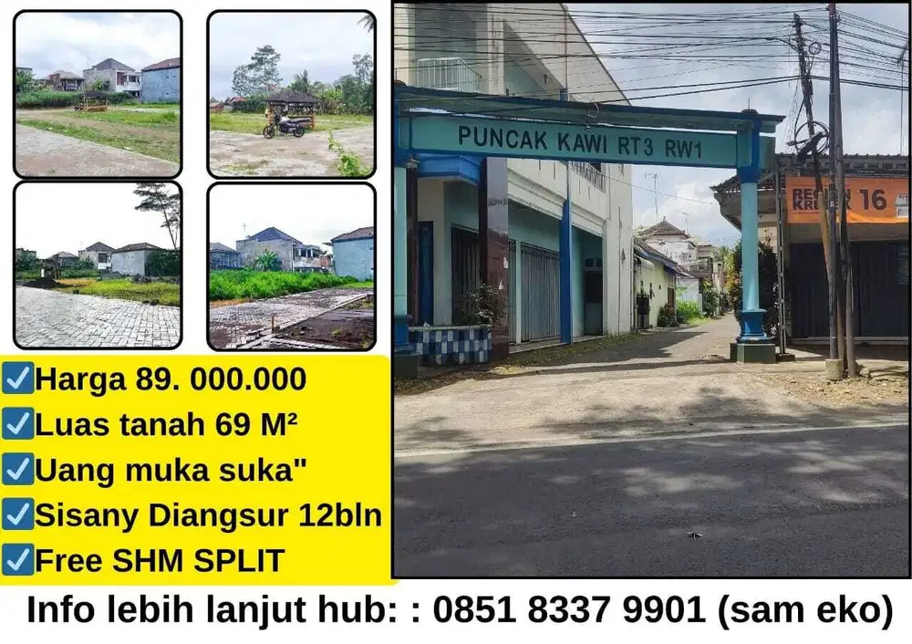 Tanah pribadi SHM murah