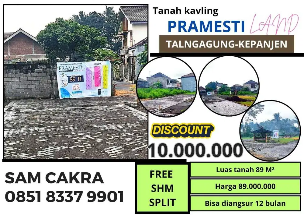 Tanah kavling pribadi dijual dengan harga murah