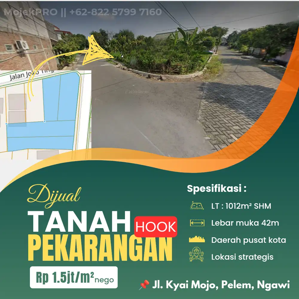 Tanah Strategis Pusat Kota Ngawi