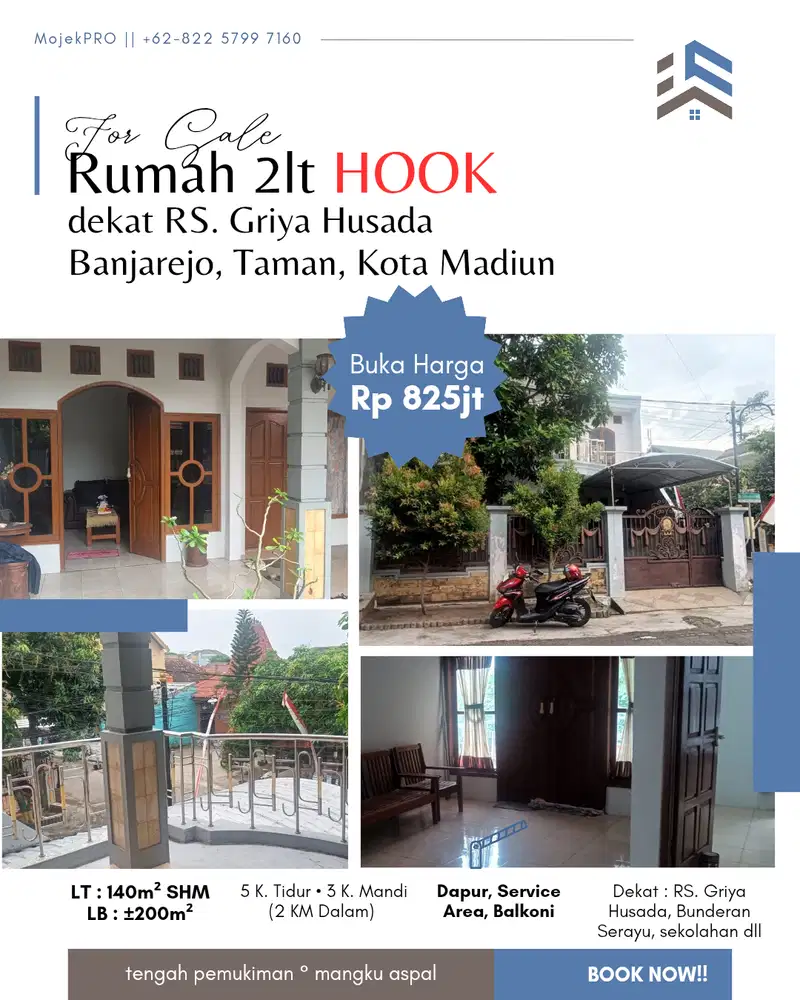 Rumah 2lt dekat Bunderan Serayu