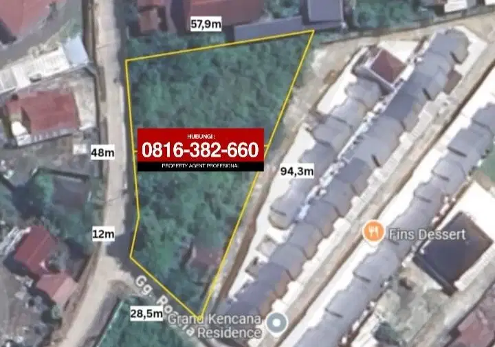 Dijual Tanah 2.840m2 di Talang Buruk Palembang