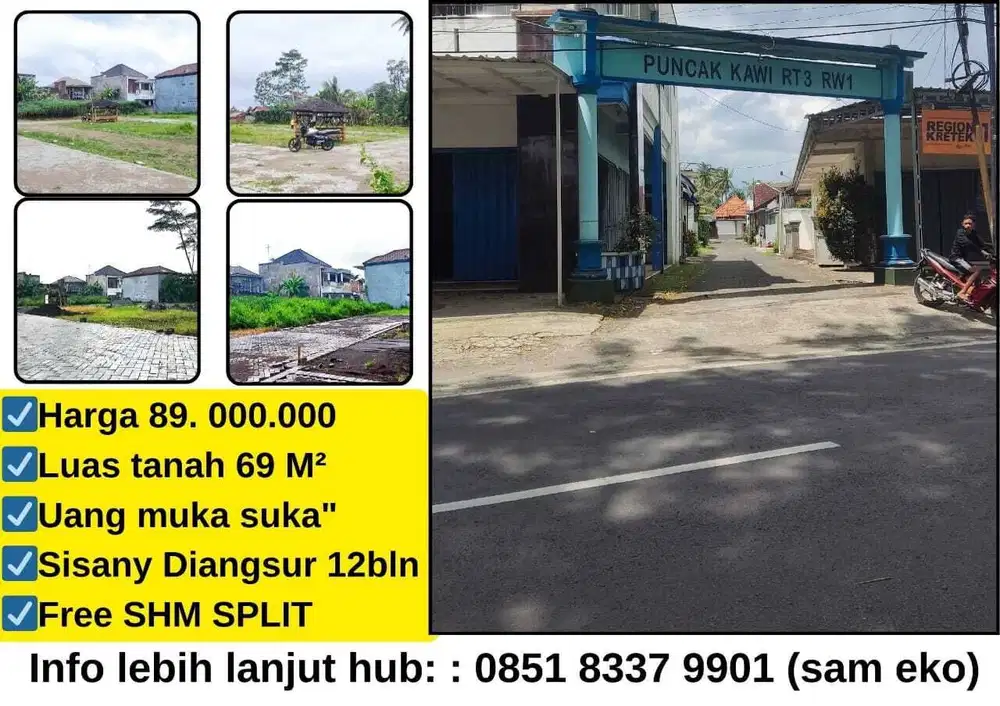 Tanah kavling harga murah