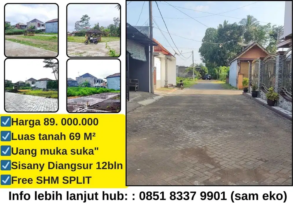 Tanah kavling pribadi harga miring SHM