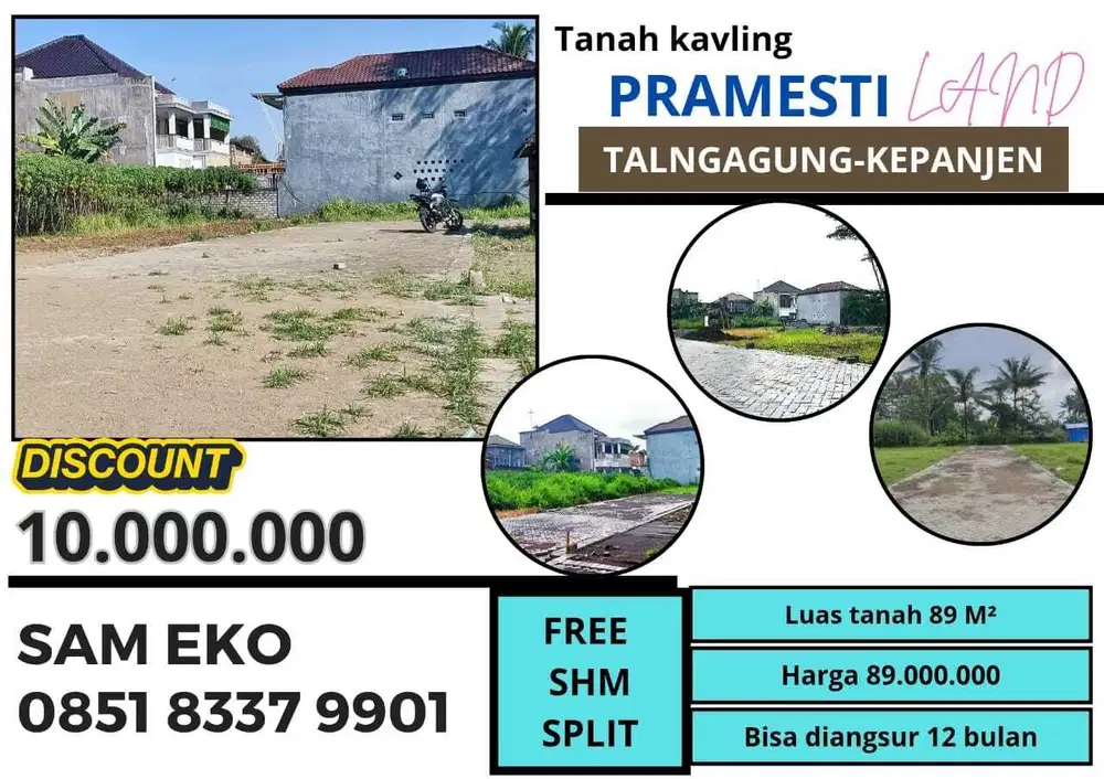 tanah kavling pribadi lokasi pusat kota