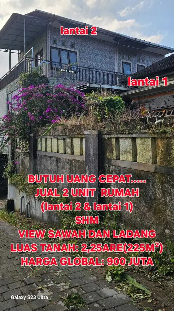 BUC jual cepat rumah lantai 2 tabanan kota