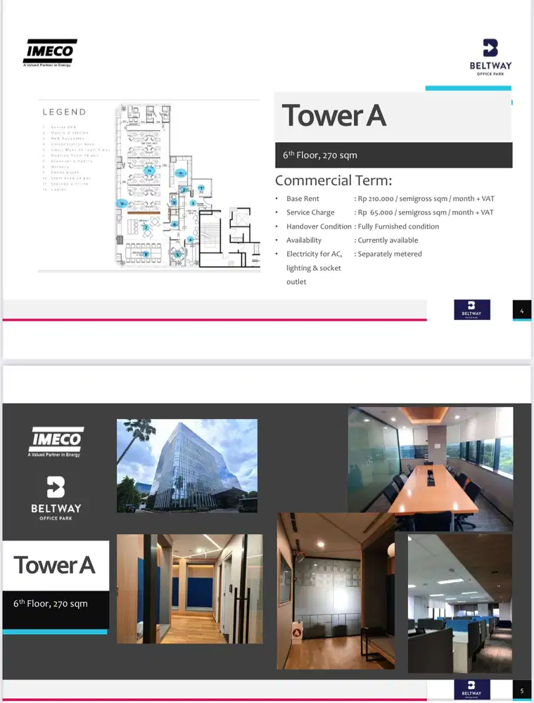 DISEWAKAN OFFICE FURNISH DI BELTWAY OFFICE PARK