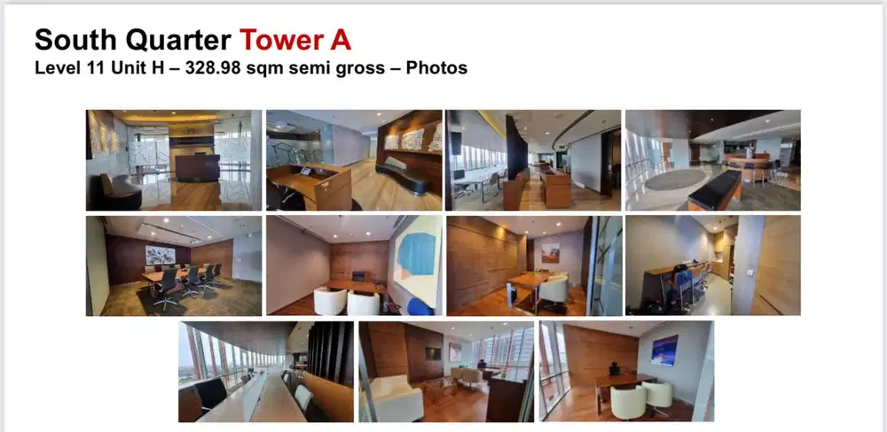 OFFICE FURNISH AVAILABLE KONDISI FURNISH DI SOUTH QUARTER